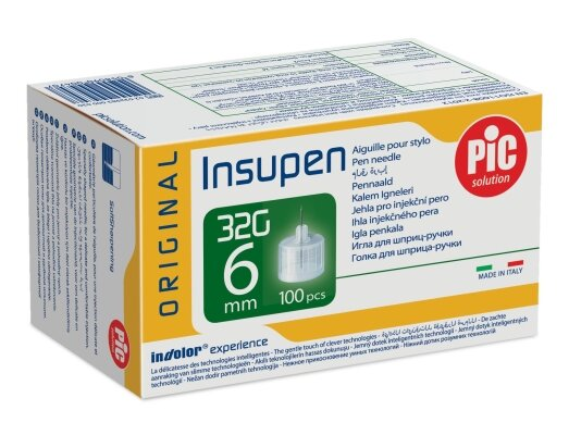 Голка для шприц-ручки Insupen G32 (0,23 х 6 мм), 100 штук