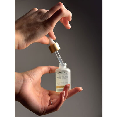 Сироватка для обличчя Amedic Hydro Cellular Glow Booster Serum Інтенсивна для сяяння шкіри з вітаміном С та пептидами, 30 мл