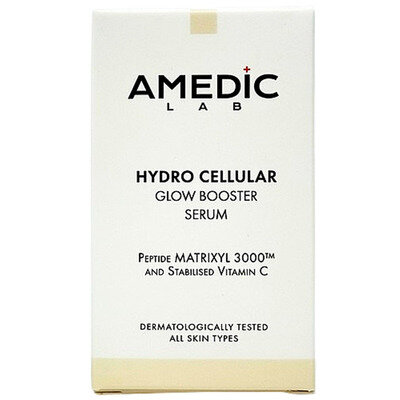 Сироватка для обличчя Amedic Hydro Cellular Glow Booster Serum Інтенсивна для сяяння шкіри з вітаміном С та пептидами, 30 мл