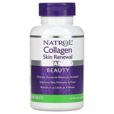 Колаген Natrol Collagen Skin Renewal, 120 таблеток