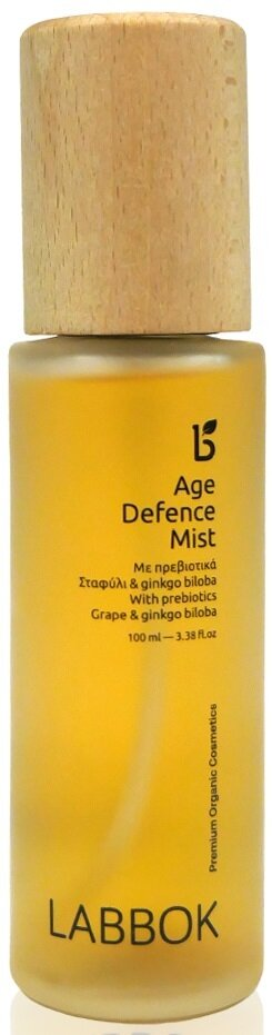 Мiст для обличчя Labbok Age Defence Mist with Prebiotics з пребiотиками для захисту шкіри від старіння, вікових змін, 100 мл