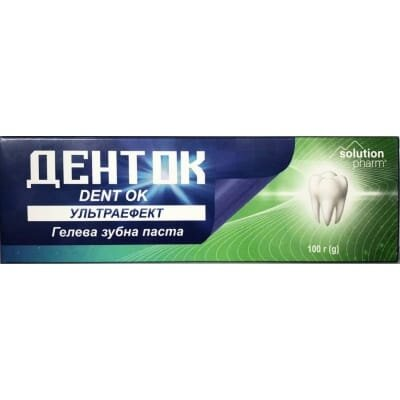 Зубна паста Solution Pharm ДентОК Ультраефект гелева, 100 г