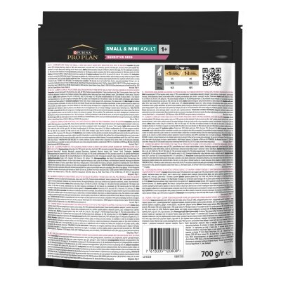 Корм сухий Purina Pro Plan Small & Mini Sensitive Skin з лососем, 700 г