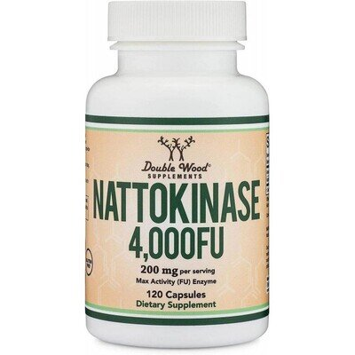 Наттокіназа Double Wood Nattokinase 200 mg 4000 FU, 120 капсул