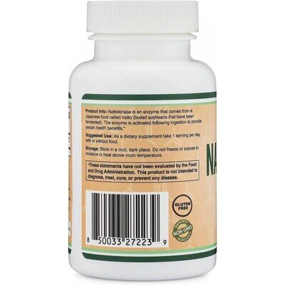 Наттокіназа Double Wood Nattokinase 200 mg 4000 FU, 120 капсул