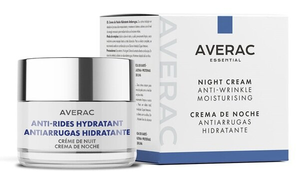 Крем для обличчя Averac Essential нічний зволожувальний проти зморшок, 50 мл