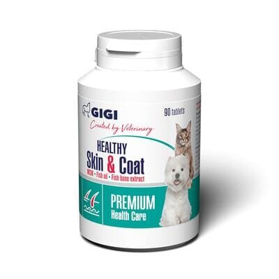 Вітамінно-мінеральний комплекс GiGi HEALTHY Skin & Coat для шкіри та шерсті собак та котів, 90 таблеток