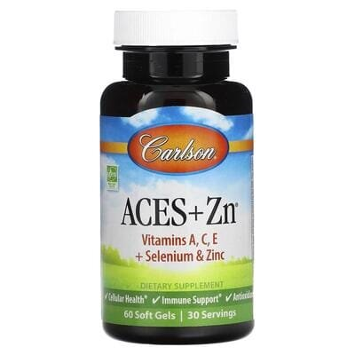 Вітамінно-мінеральний комплекс Carlson Labs Aces + Zn, 60 капсул