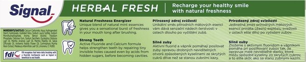 Зубна паста Signal Herbal Fresh Природна свіжість для всієї родини, 75 мл