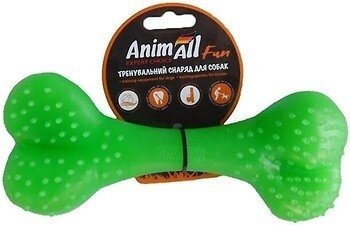 Іграшка для собак AnimAll Fun Кістка 12 см зелена