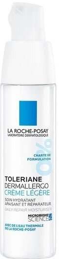 Крем для обличчя та шкіри навколо очей La Roche-Posay Toleriane Dermallergo Legere легкий для гіперчутливої та схильної до алергії шкіри, 40 мл