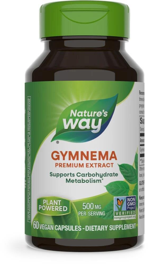 Джімнема Nature's Way Gymnema 500 мг, 60 капсул