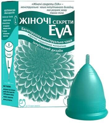Менструальна чаша Жіночі Секрети Eva багаторазова, розмір L