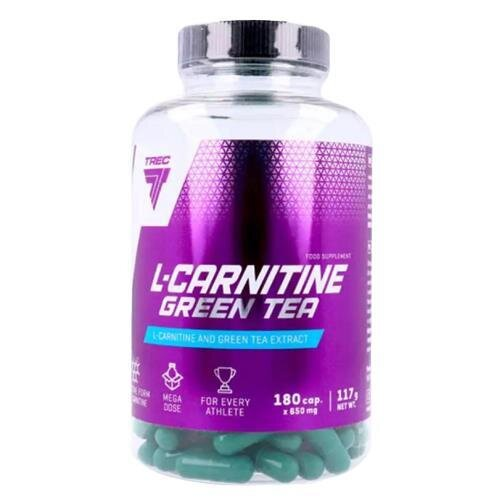 Жироспалювач Trec Nutrition L-Carnitine + Green tea, 180 капсул