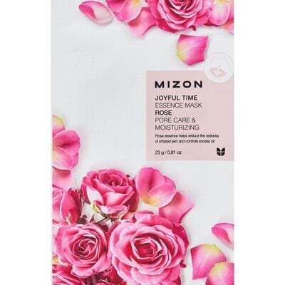 Маска тканинна для обличчя Mizon Joyful Time Essence Mask Rose з екстрактом троянди, 23 мл
