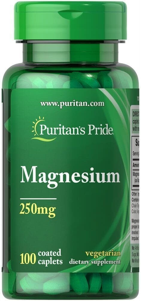 Магній Puritan's Pride Magnesium 250 мг, 100 капсул