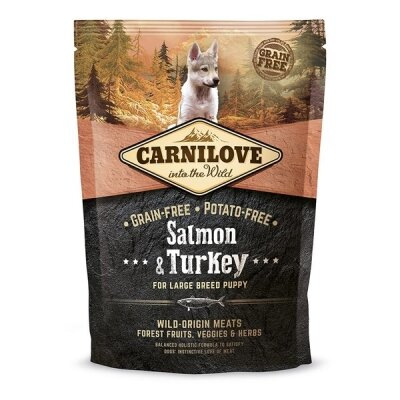 Корм сухий для цуценят великих порід Carnilove Salmon & Turkey Large Breed Puppy, 1,5 кг