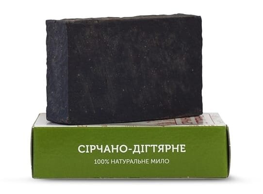 Мило туалетне ЯКА Сірчано - дігтярне натуральне, ручної роботи, 75 г