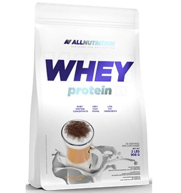 Протеїн сироватковий Allnutrition Whey Protein кава латте, 908 г