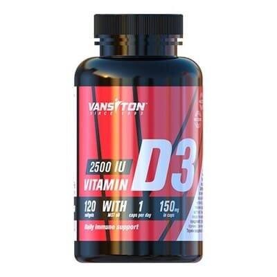 Вітамін Д3 Vansiton Vitamin D3 2500 МО, 120 рослинних капсул