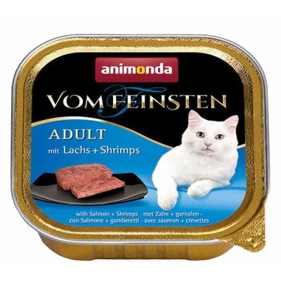 Консерви для кішок Animonda Vom Feinsten з м'ясом лосося і креветками, 100 г (32 шт)