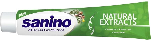 Зубна паста Sanino Natural extracts, 50 мл
