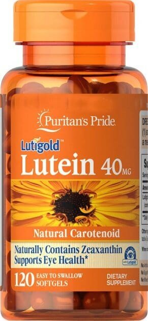 Лютеїн із зеаксантином Puritan's Pride Lutein with Zeaxanthin 40 мг, 120 гелевих капсул