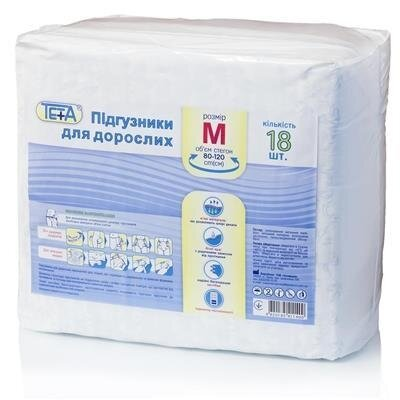 Підгузки для дорослих Teta розмір M, 18 штук