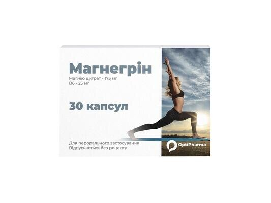 Магнегрін капсули №30 (10х3)