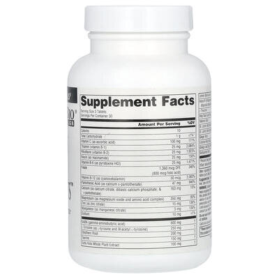 Підтримка нервової системи Source Naturals Calm Thoughts, 90 таблеток