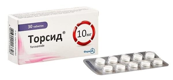 Торсид таблетки по 10 мг №30 (10х3)