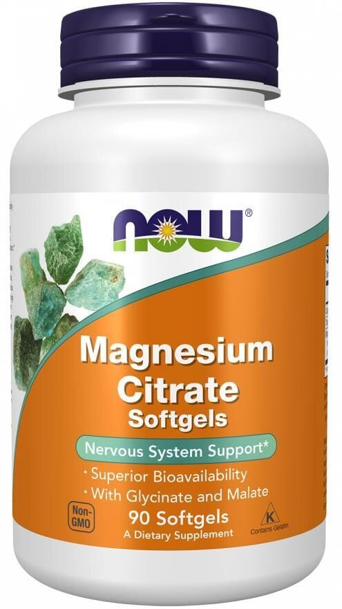 Магній цитрат NOW Magnesium Сitrate м'які капсули №90