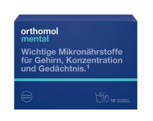 Ортомол Mental гранули + капсули, курс 15 днів