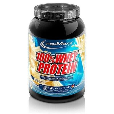 Протеїн IronMaxx 100% Whey Protein Білий шоколад, 900 г (банка)
