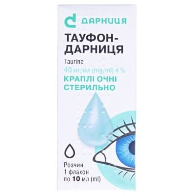 Тауфон-Дарниця краплі оч., р-н 40 мг/мл по 10 мл у флак.-крап.