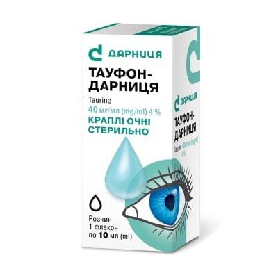 Тауфон-Дарниця краплі оч., р-н 40 мг/мл по 10 мл у флак.-крап.