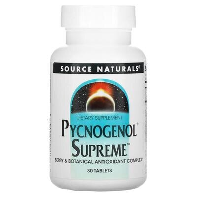 Пікногенол максимальний Source Naturals Pycnogenol Supreme, 30 таблеток