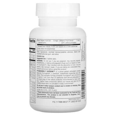Пікногенол максимальний Source Naturals Pycnogenol Supreme, 30 таблеток