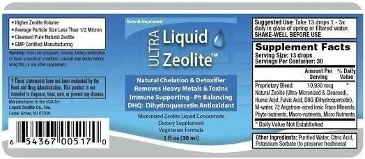 Ультра Цеоліт рідкий Ultra Liquid Zeolite, 30 мл