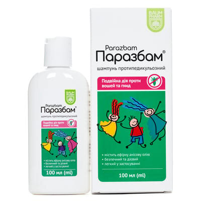 Паразбам Baum Pharm шампунь протипедикульозний, 100 мл