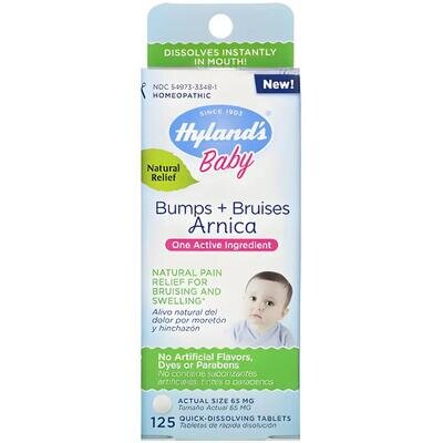 Шишки + Синці Hyland`s Baby Bumps + Bruises з арнікою для дітей, 125 таблеток
