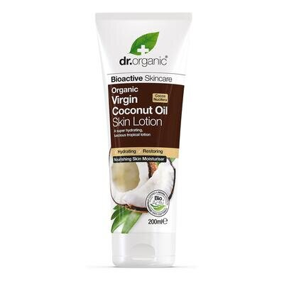 Лосьйон для тіла Dr. Organic з кокосовою олією зволоження та відновлення, 200 мл