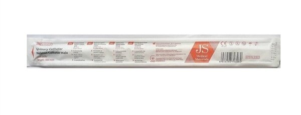 Катетер урологічний JS тип Нелатон чоловічий, 14 Fr