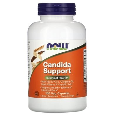 Підтримка кишкової флори NOW Candida Support вег. капсули №180