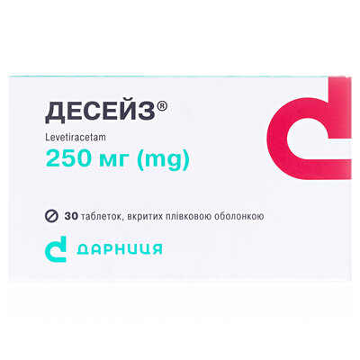 Десейз таблетки, в/плів. обол. по 250 мг №30 (10х3)