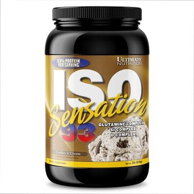 Ізолят сироваткового протеїну Ultimate Nutrition ISO Sensation 93, печиво-крем, 910 г