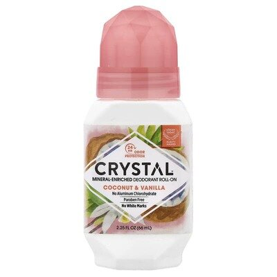 Дезодорант кульковий Crystal Кокос-ваніль натуральний без алюмінію, 66 мл