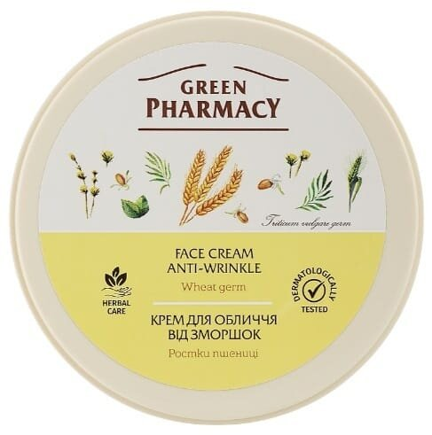 Крем для обличчя Green Pharmacy Паростки пшениці від зморшок, 200 мл