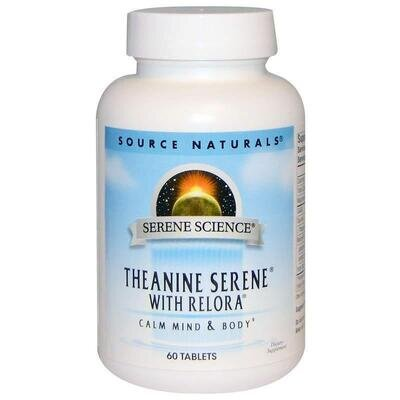 L-Теанін Source Naturals Theanine Serene, 60 таблеток