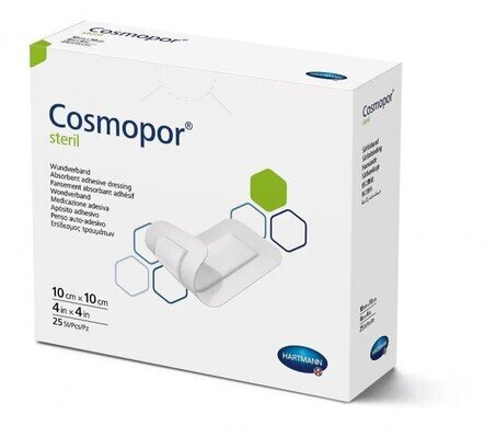 Пов'язка пластирна Cosmopor steril для закриття ран 10 см х 10 см стерильна, 1 штука